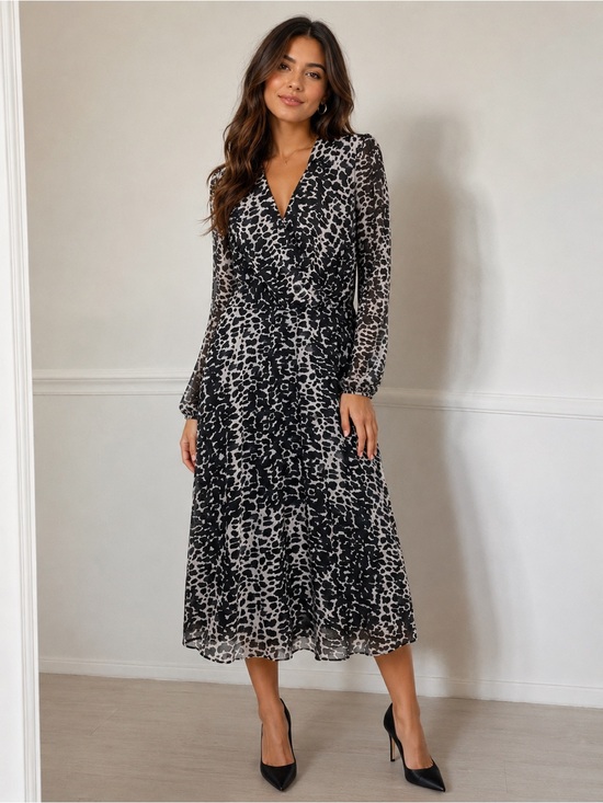 Dkny Dresses & Skirts - DKNY leopard print midi dress